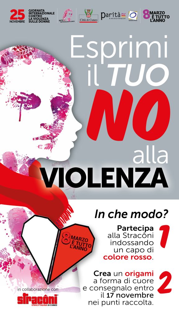 La Stracôni si tinge di rosso per dire no alla violenza di genere